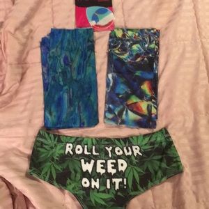 Lot of rave and festival items